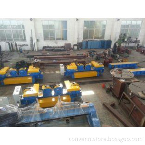 60 Ton Adjustment Pipe Welding Rollers for Pipe , Blue Weld